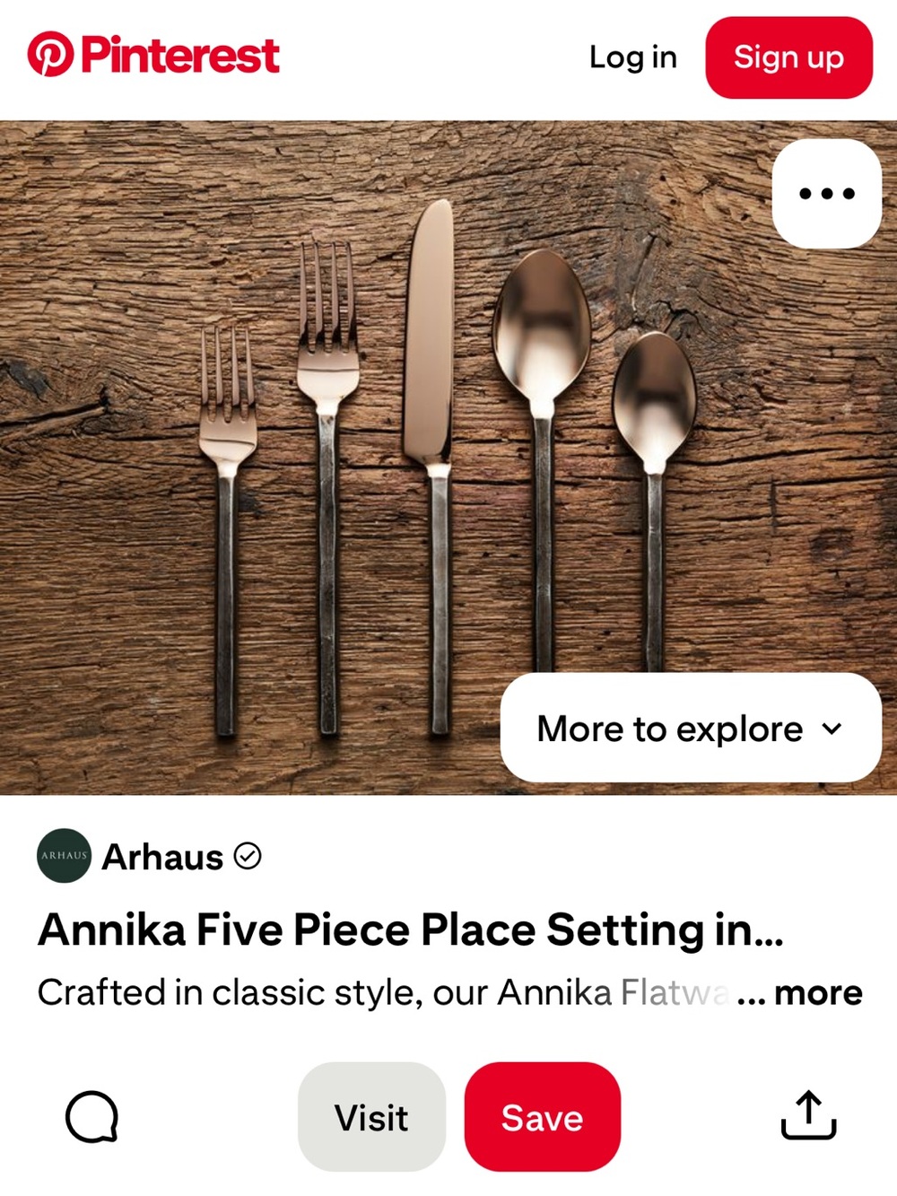 ARHAUS Annika 5 piece Flatware Setting (2 Sets)